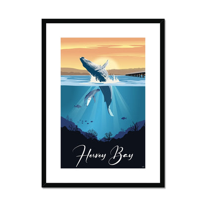 Hervey Bay Framed & Mounted Print