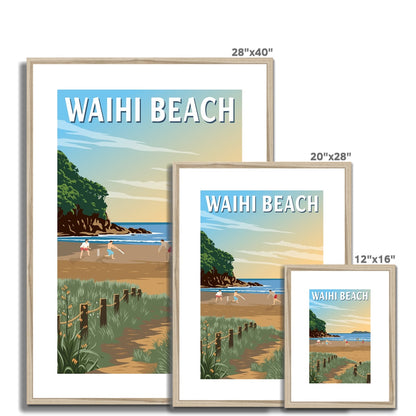 Waihi Beach, NZ  Framed & Mounted Print